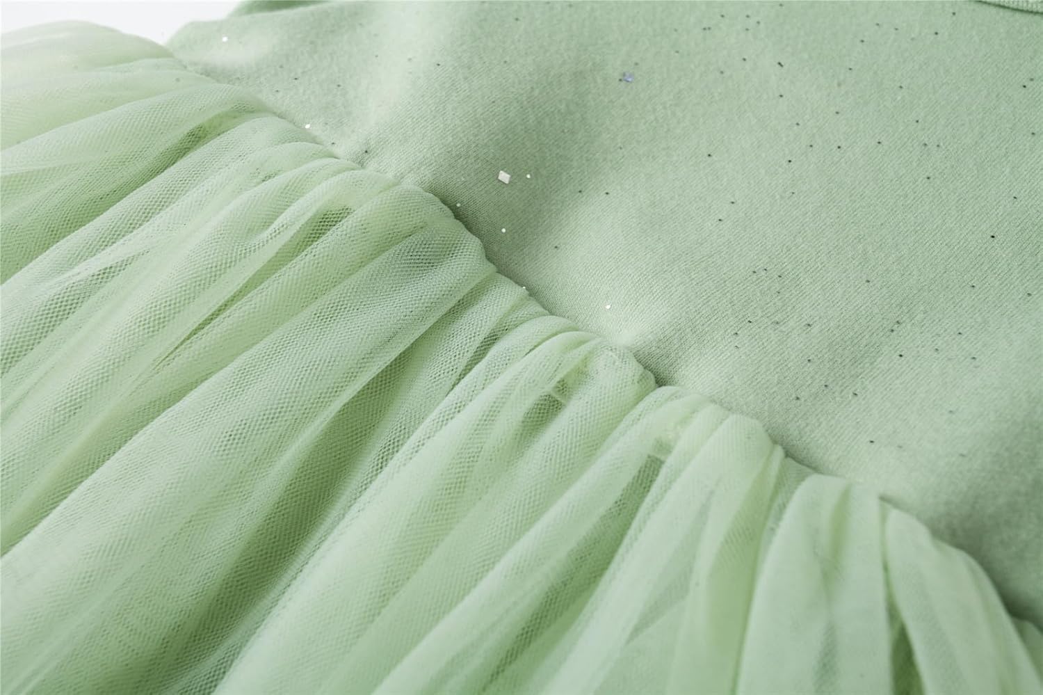 Mud Kingdom Little Girls Long Sleeve Sparkly Dress Cute Tutu Dress Princess - Image 6