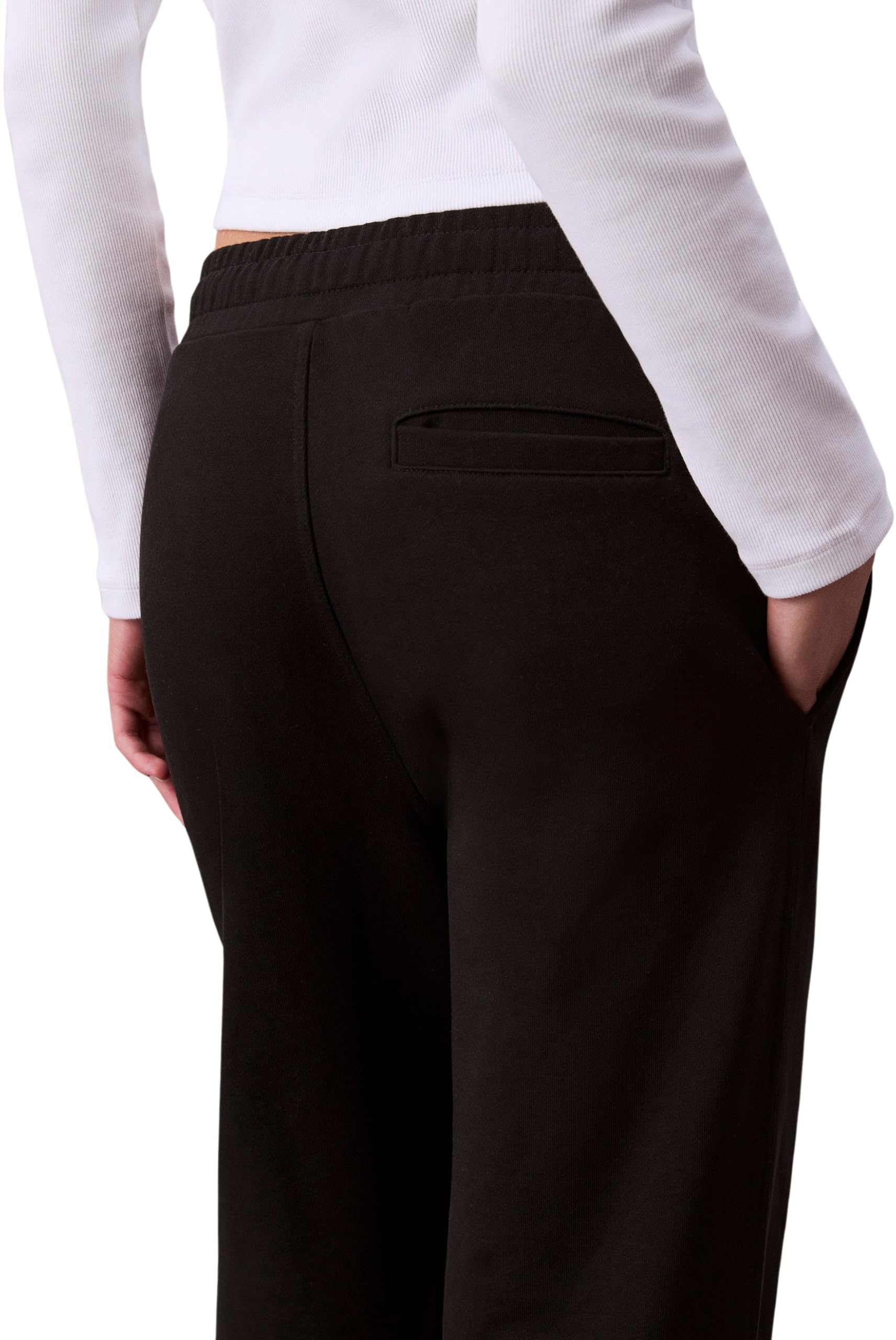 Calvin Klein Pantalon de Jogging Femme Archive Logo French Terry Jambes Droites