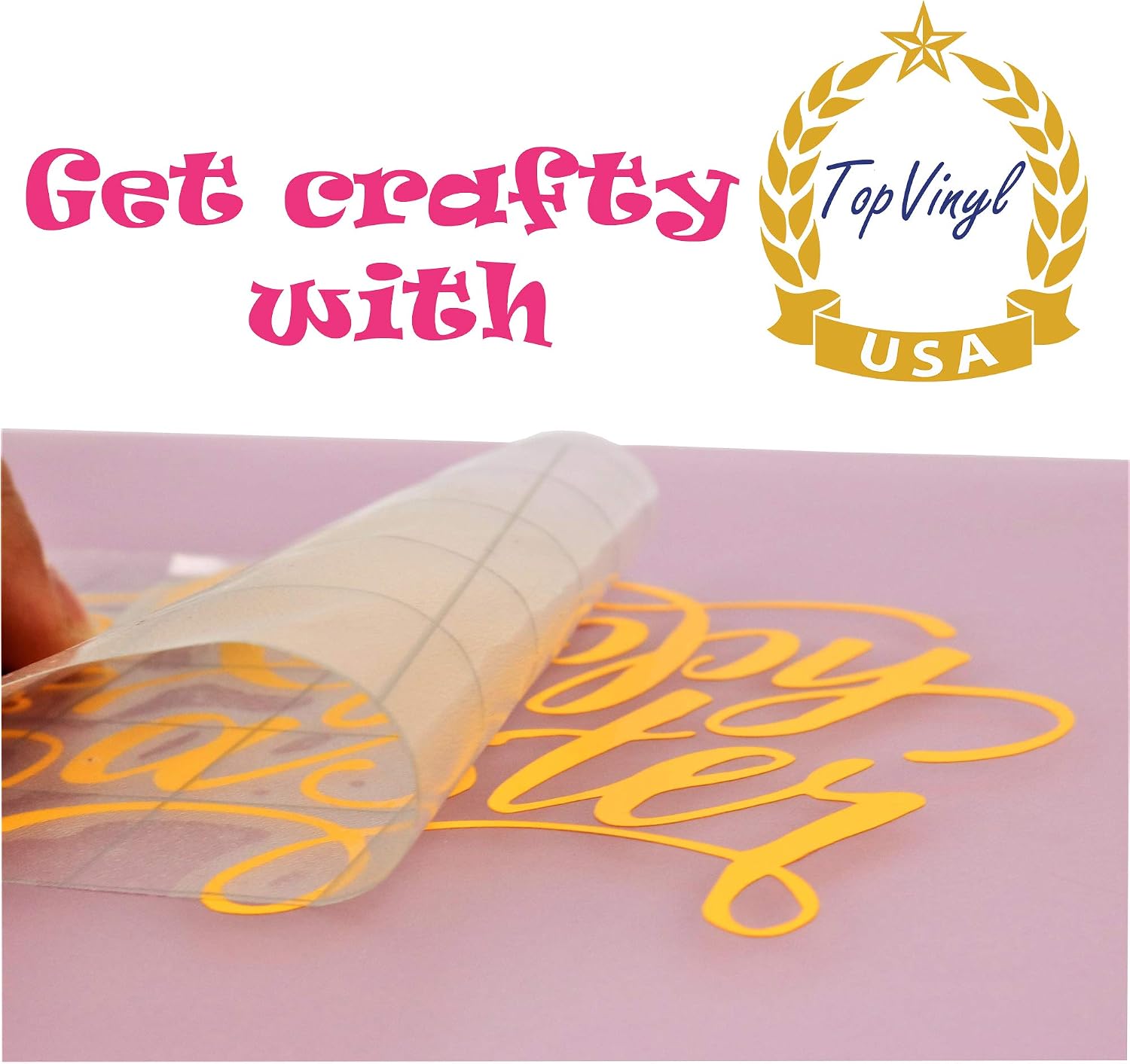 TOPVINYL USA 12”x12” Permanent Adhesive Vinyl Sheets. Assorted Colors Pack of 45 Sheets.