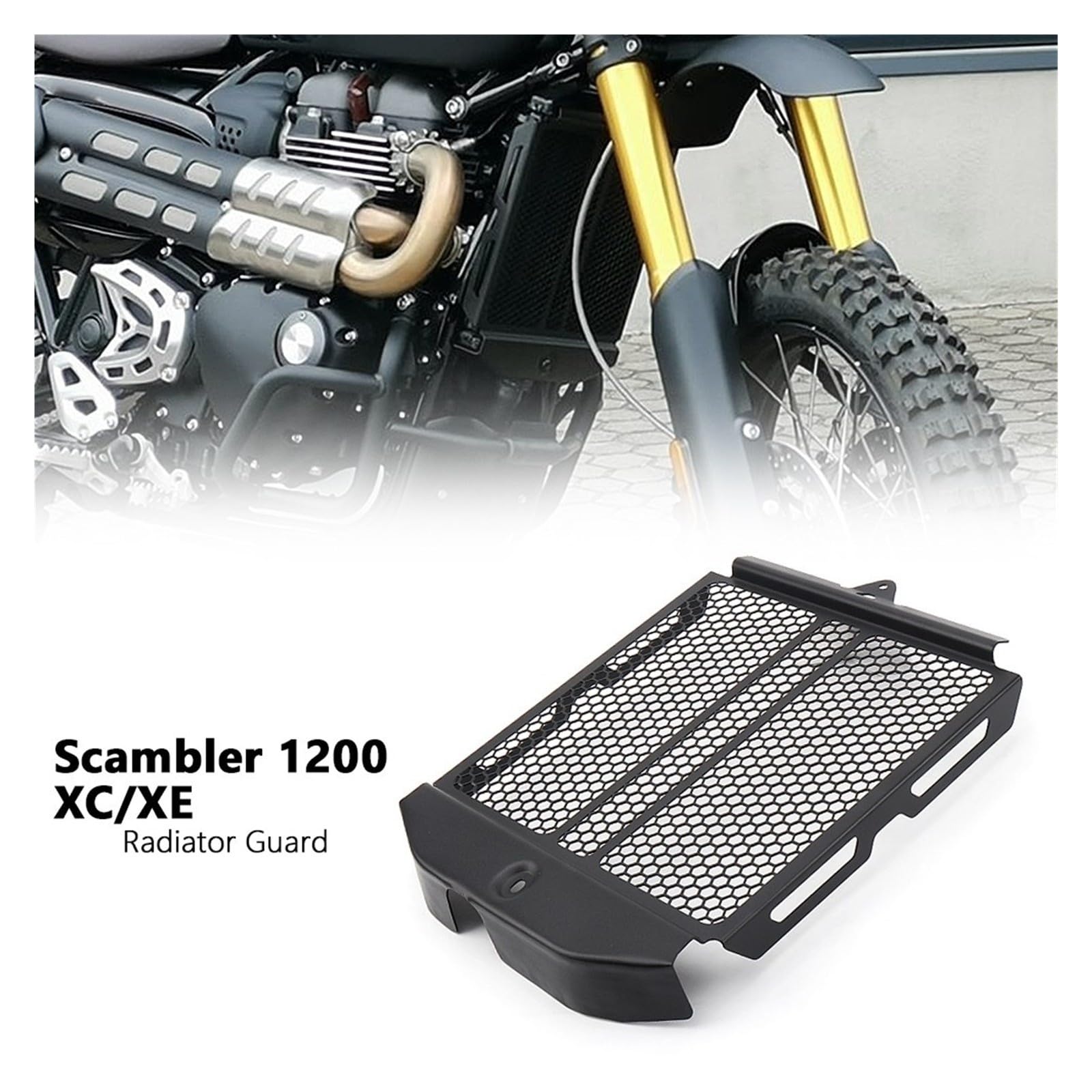 Parabrezza Moto PER Scrambler 1200XE 1200XC 1200X 2019-2025 Deflettore | Accessori Moto Radiatore Protezione Griglia Di Copertura