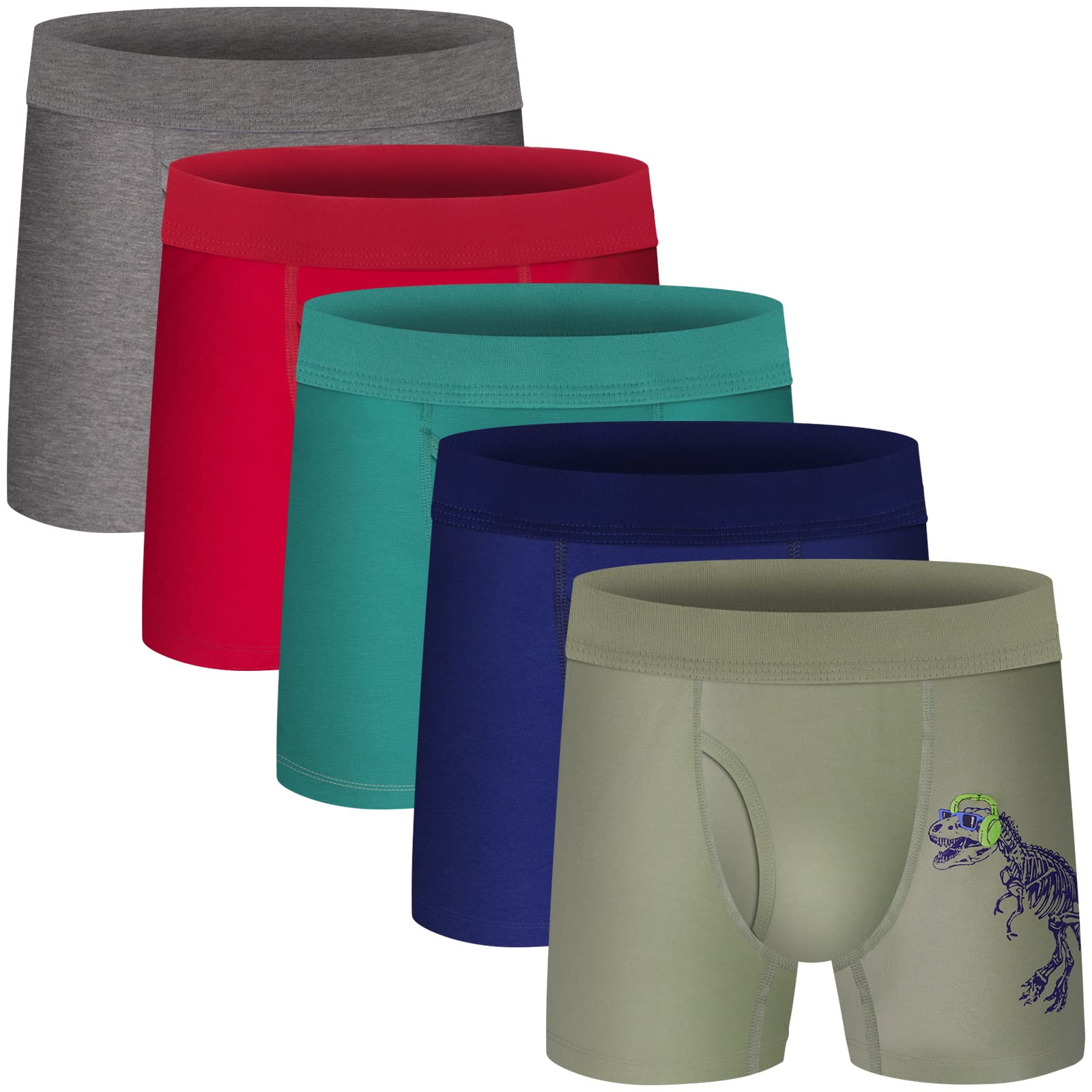 Kids Underwear Boys 4PK Mens Boxer Briefs Breathable Tagless