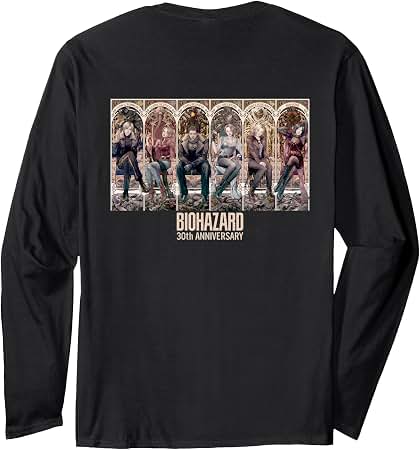Amazon.com: Resident Evil 30th Anniversary Key Art T Shirts and