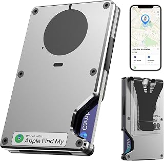 Air Wallet,Minimalist Wallet With Built In Airtag Chip (Gray, Airwallet) - Amazon product rated Grade A