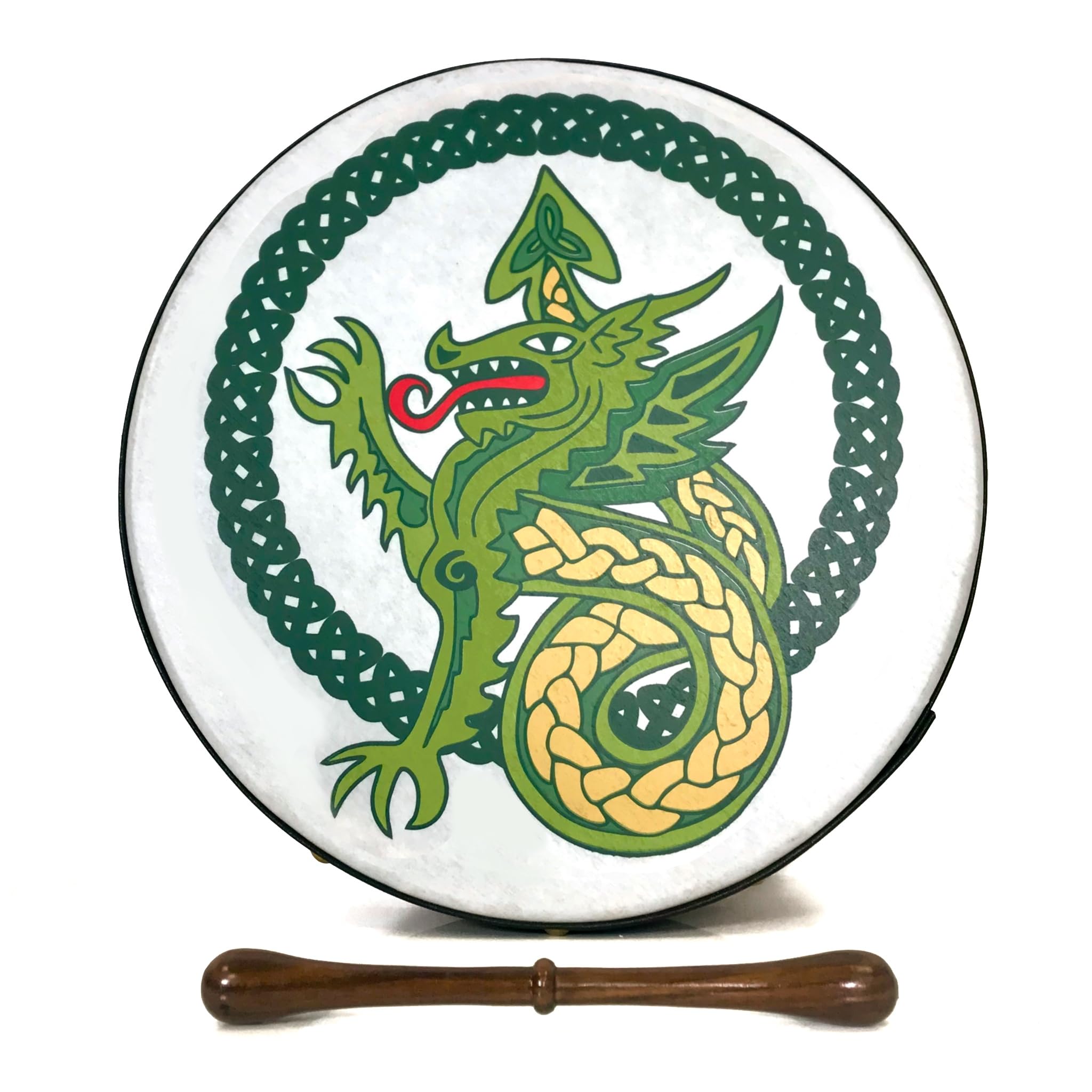 Vegan Irish Hand Drum 16 Inch Handmade Dannan 16