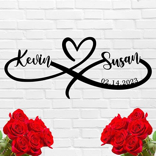 Wedding Gifts for Couples 2024,Infinity Signs with Couple Name, Personalized Valentine'S Day Engagement Gifts, Gifts for Newlyweds, Anniversary disponible en Yaxa Venezuela