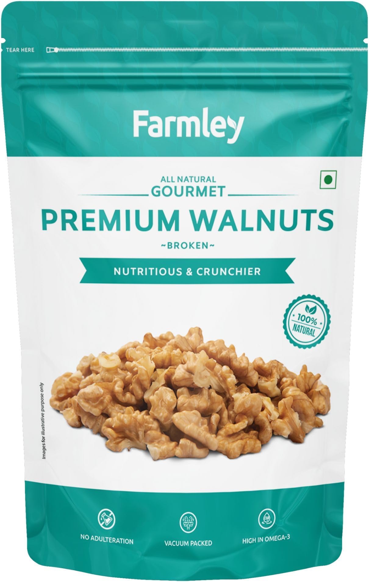 - Walnut Broken Kernels | 250 g | Walnuts Without Shell, Akhrot, Dry Fruits, 100% Natural Akhrot, Rich in Proteins & Antioxidants (Pack Of 1)