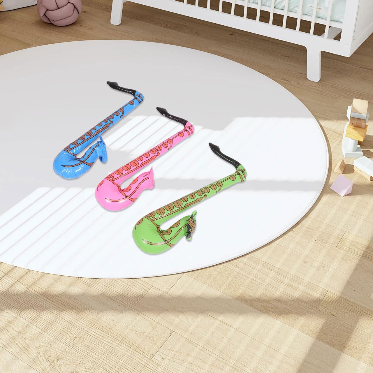 ifundom Strumenti Musicali Gonfiabili Per Bambini 23.62 Pollici Giocattoli Musicali Portatili Per Feste Scuola E Casa Con Sassofono Gonfiabile Leggero E Divertente