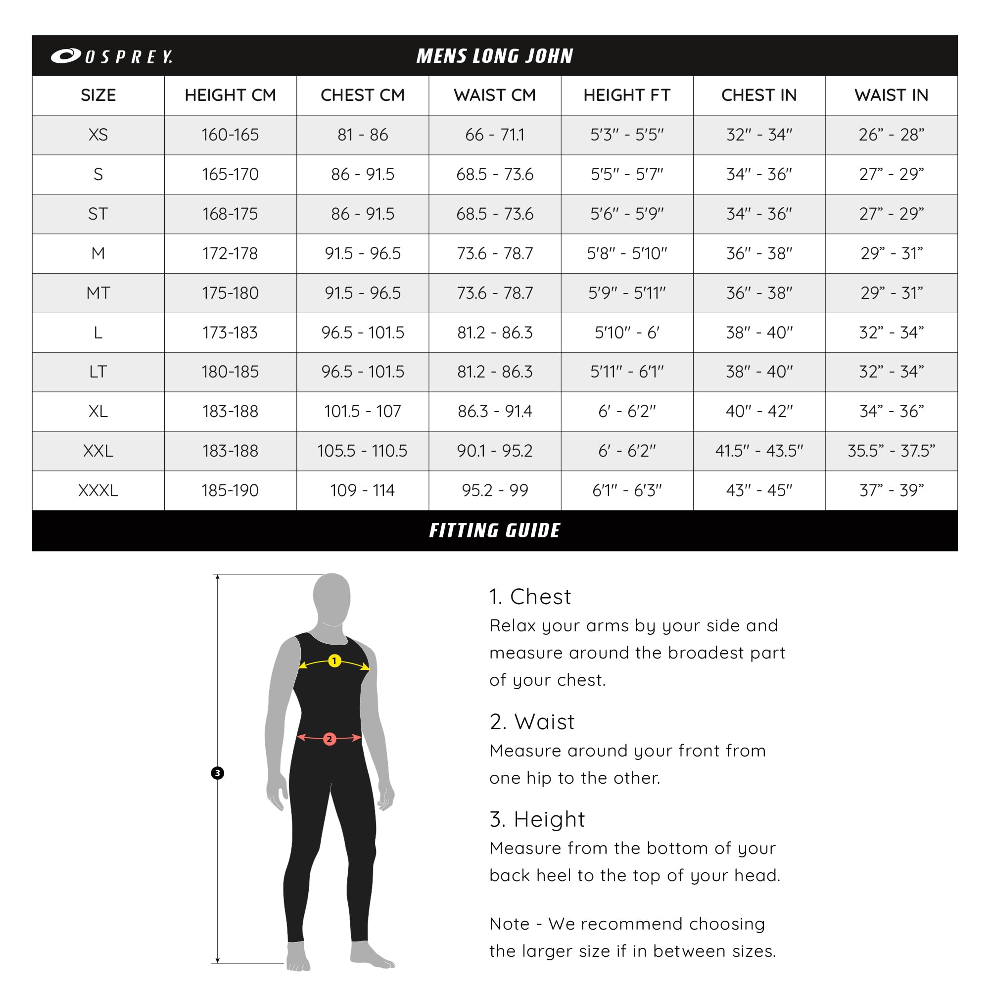 Osprey Traje de Neopreno sin Mangas para Hombre de 3 mm de Largo con Cremallera Frontal y Paneles ergonómicos, sin Manga, para Deportes acuáticos, Paddleboarding, Vela