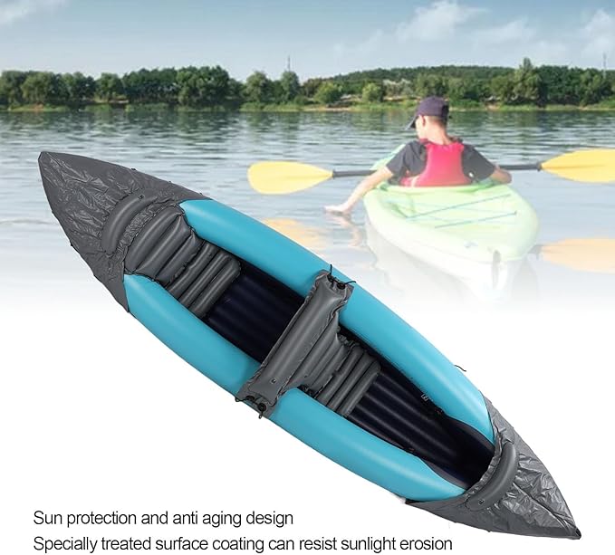 Canoa Inflable de PVC Reforzado para 2 Personas, Plegable miniatura 3