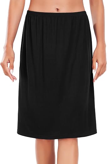 Half Slip for Women Under Dress Basic Slips Dress Super Soft Modal Underskirt for Under Dresses S-3XL