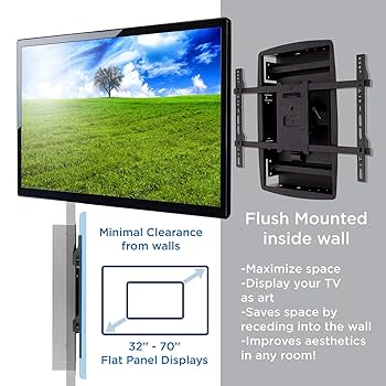 ［新品未開封］壁掛けテレビマウント ブラック 32〜70インチ対応 液晶テレビ 壁掛け金具 32 - 70 インチ 上下チルト AV周辺機器