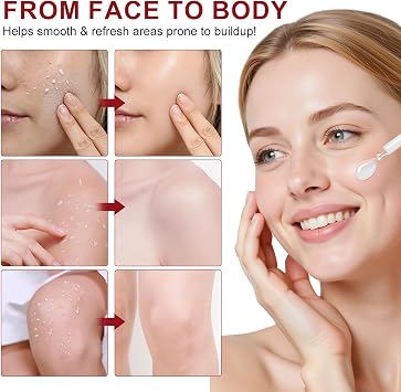 Peel Shot Glow Rice Peeling Ampoule,Gentle Exfoliating Face Serum,Black & White Rice Peel Ampoule for Face & Body, Shrink Pores & Deeply Hydrating For All Skin Types