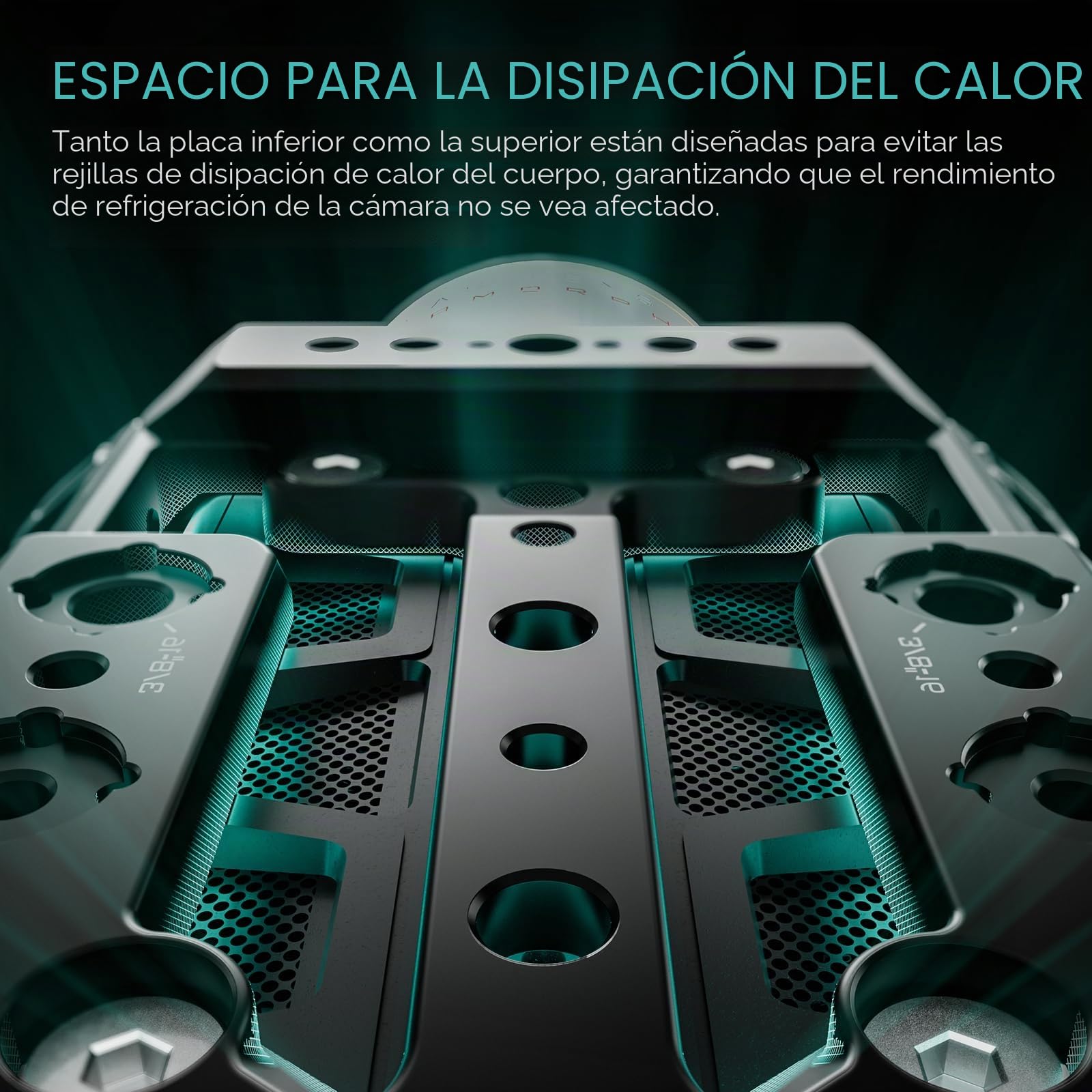 Tilta Jaula Pyxis 6K, Kit Básico de Jaula para Cámara Compatible con Pyxis 6K/12K con Asa Superior NATO, Asa Lateral - Negro ES-T21-A