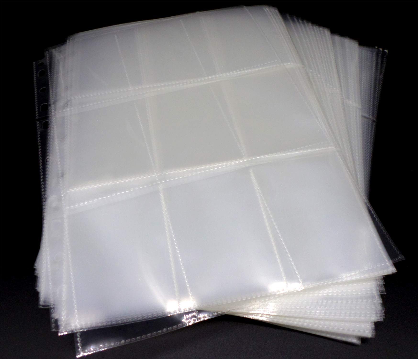 docsmagic.de 200 Premium 9-Pocket Pages - 11-Hole - 3-Ring Album Pagina- MTG - PKM - YGO