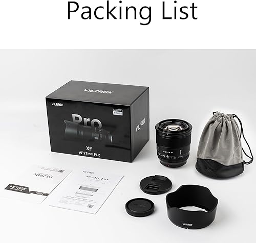 Miniatura 7 de VILTROX PRO - Lente de enfoque automático F1.2 XF APS-C de 1.063 in para Fujifilm x Mount, compatible con Fuji X-Mount XH2S XH2 XT5 XT4 XT3 XS20
