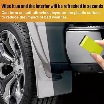 Car Plastic Restorer, Plastic Trim Restorer for Automotive Exterior and Interior,Black Plastic Trim Restorer,Interior Plastic Revitalizing Coating Agent,Coating Agent for Automotive,Resists Water