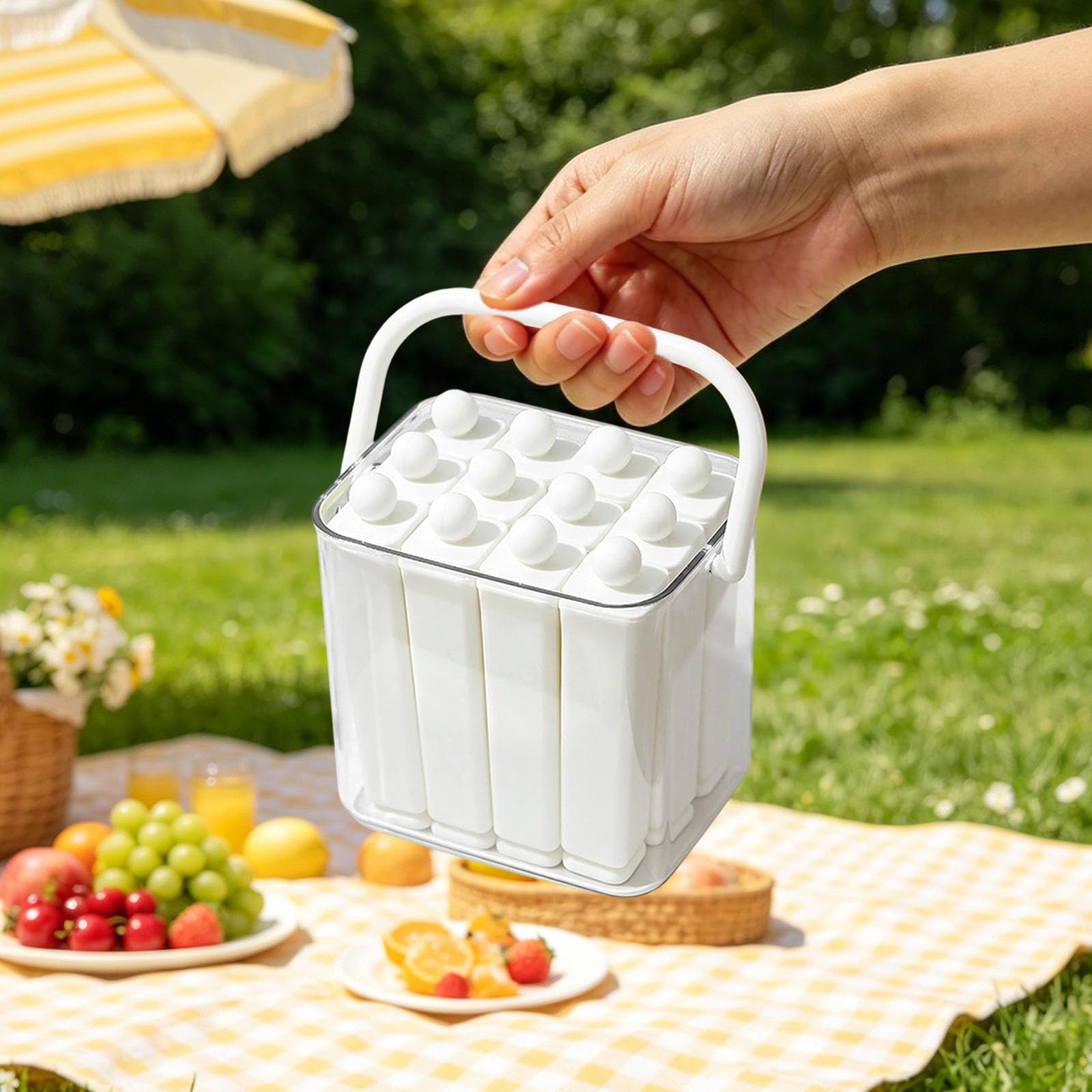 Generisch 2026 Eisstab für hausgemachte Getränke Cocktails, entnehmender Silikon-Eiswürfelbereiter für Sommergetränke Desserts