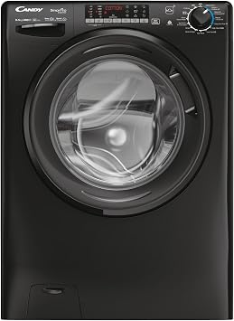 Candy CSOW4856TWMBB680 Freestanding Washer Dryer with LED Display, 8 or 5kg Load, 1400RPM, Speed Driver Motor, Black, D or A Rated [Energy Class D]