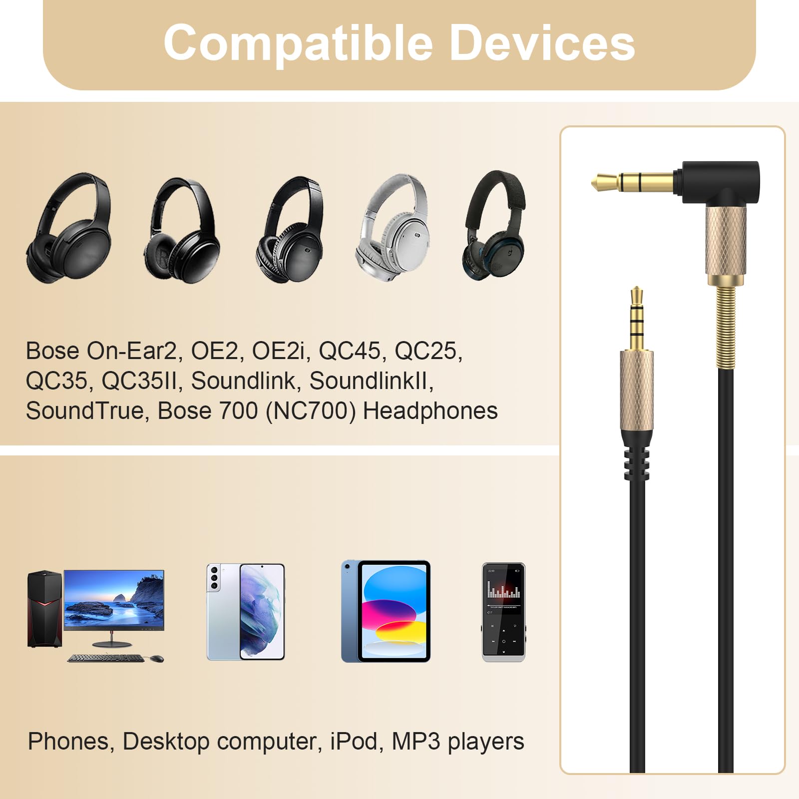 Cavo audio di ricambio per cuffie SoundLink® around-ear II