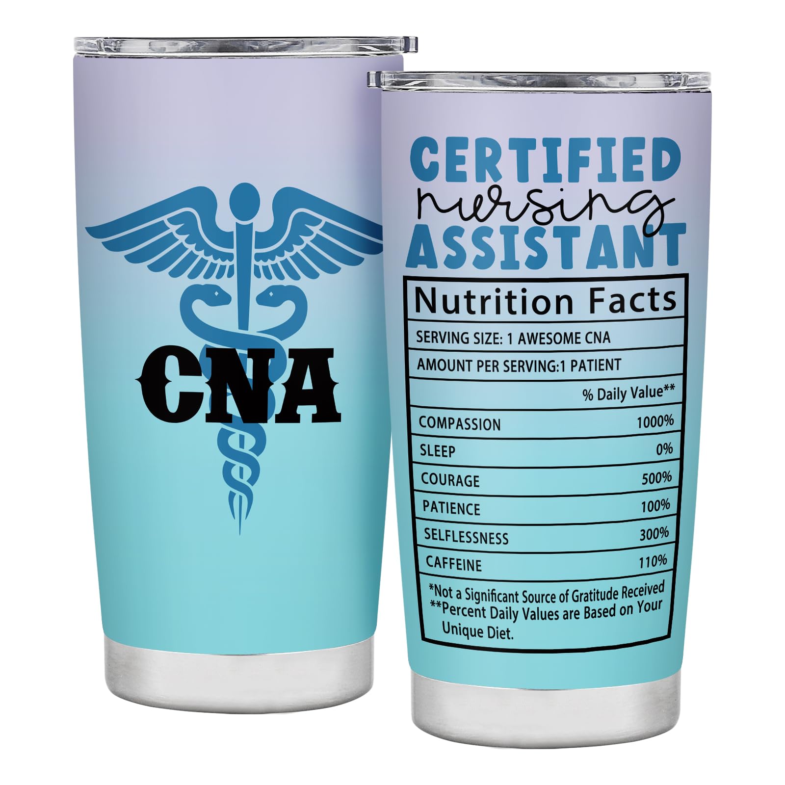 CNA Gifts for CNA Week, Certified Nursing Assistant Gifts Tumbler Stainless Steel with Lid 20OZ