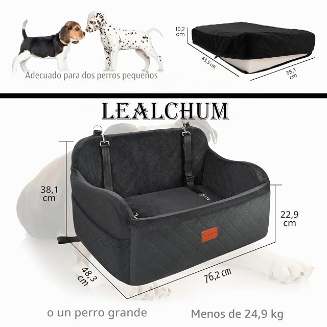 Foto 2 de 6 de Lealchum Asiento de Coche Grande para Perro