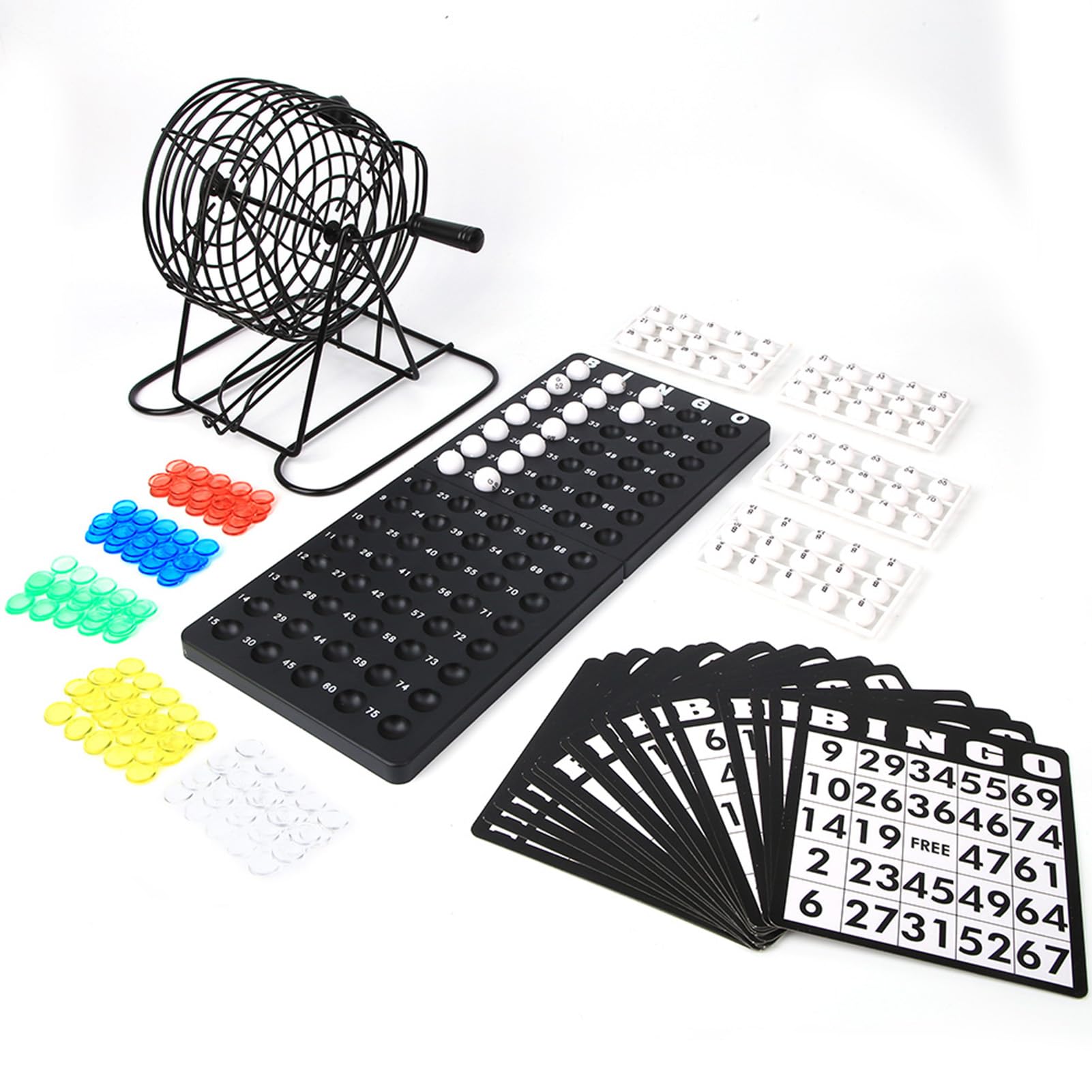 EIMSOAH Traditional Wine Set, Bingos Game Set, Bingo Game Lucky Ball Bar Party Lottery Machine Family Group Entertainment