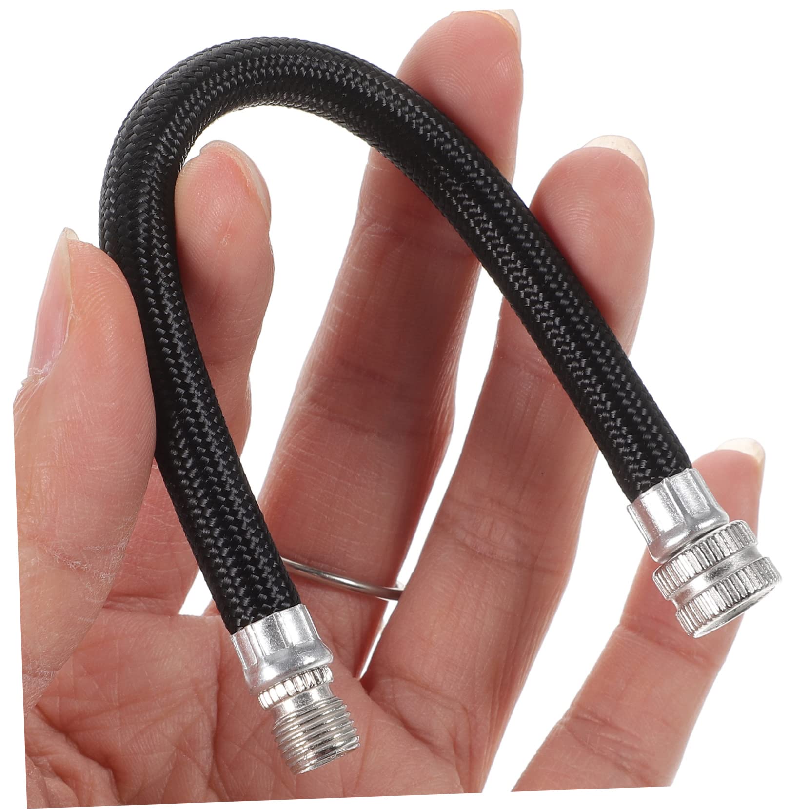 Toddmomy 2pcs Bike Pumps for All Bikes Biking Accessories Air Hose Extension Bicycle Pump Extension Tube Extension Tube for Pump Extender Inflator Valve Riding Air Pump Black Extension Hose