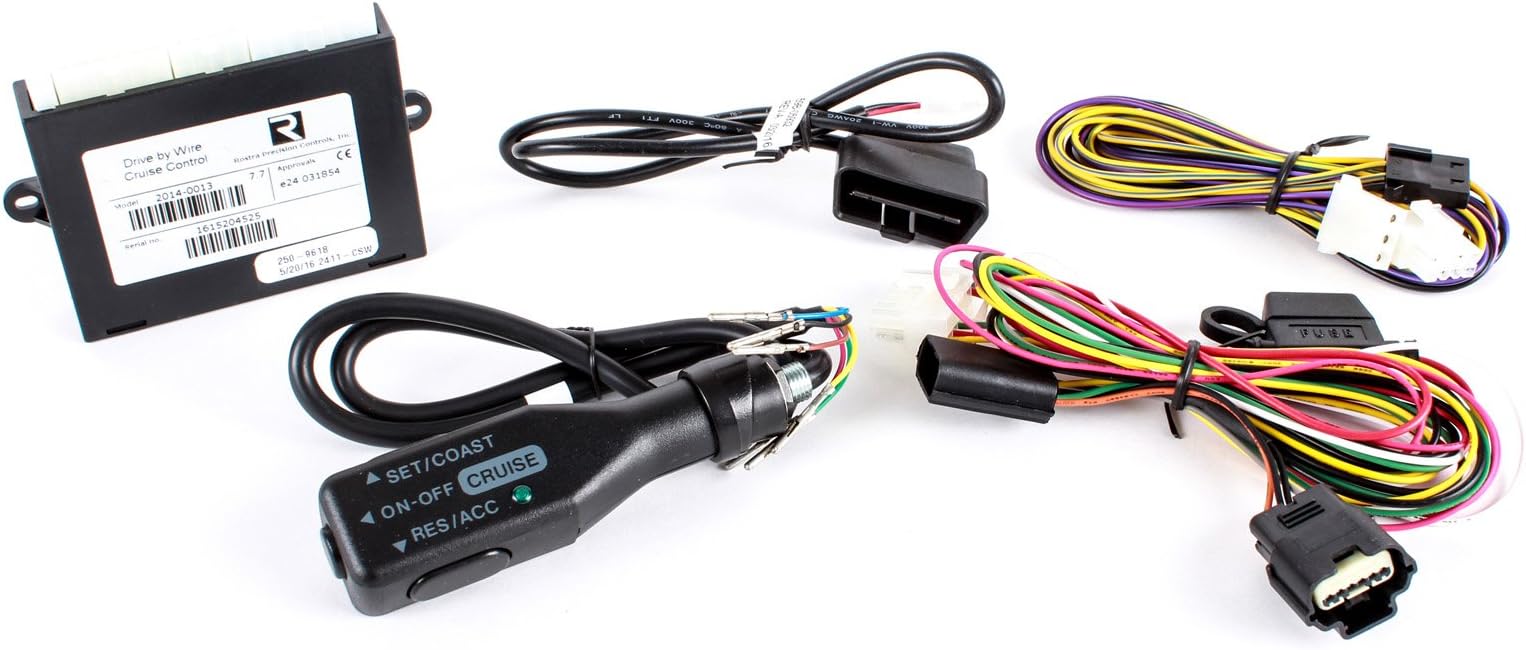 Rostra Complete Cruise Control Kit Chevy Sonic 2012-15 Auto Transmission Push Button Black Automatic Operation Mode