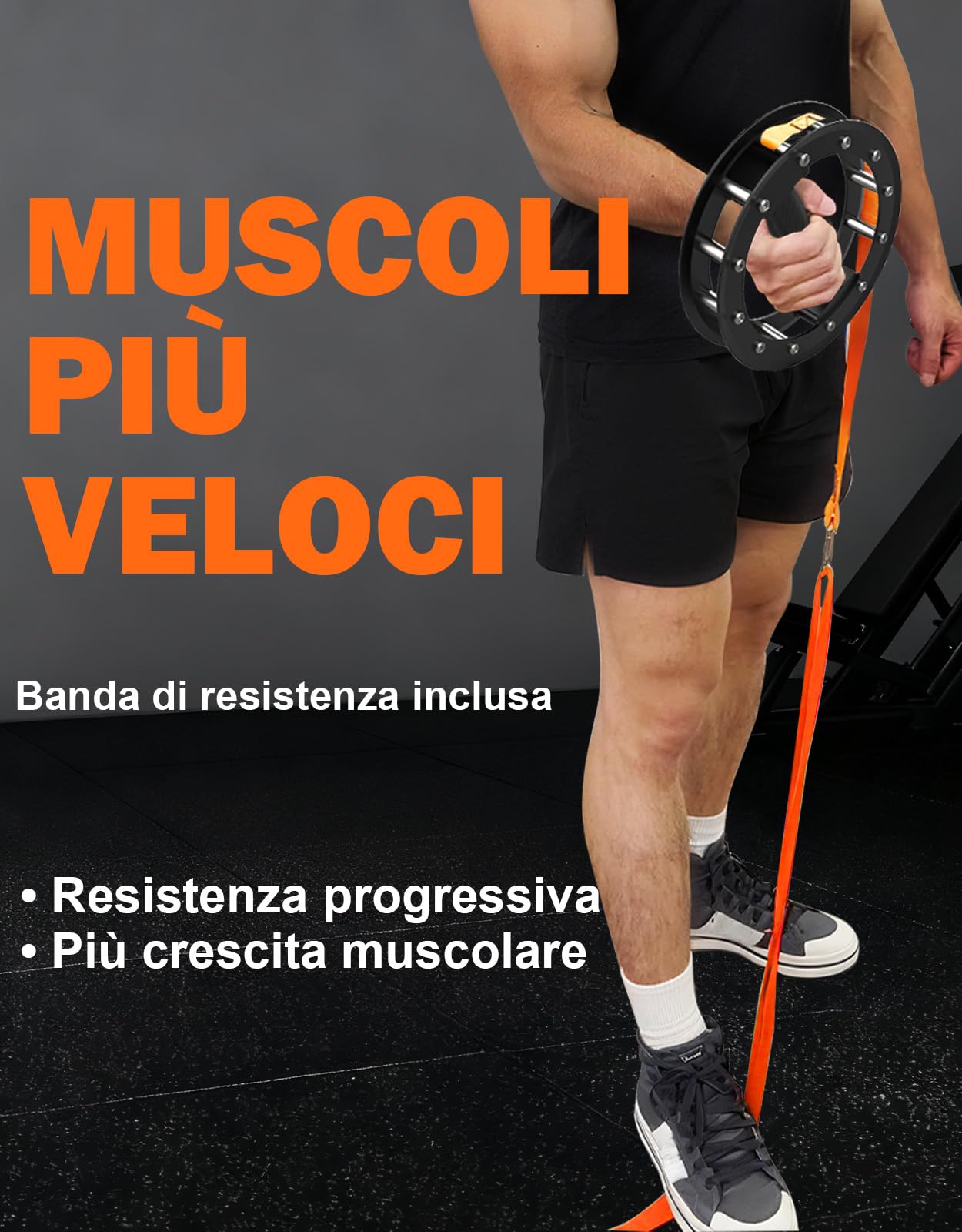 Fitarc Esercizio per la rotazione del polso, attrezzo per rafforzare l'avambraccio, barra per pronazione/supinazione, allenamento per braccio di wrestling, sviluppo di avambracci, in attesa di