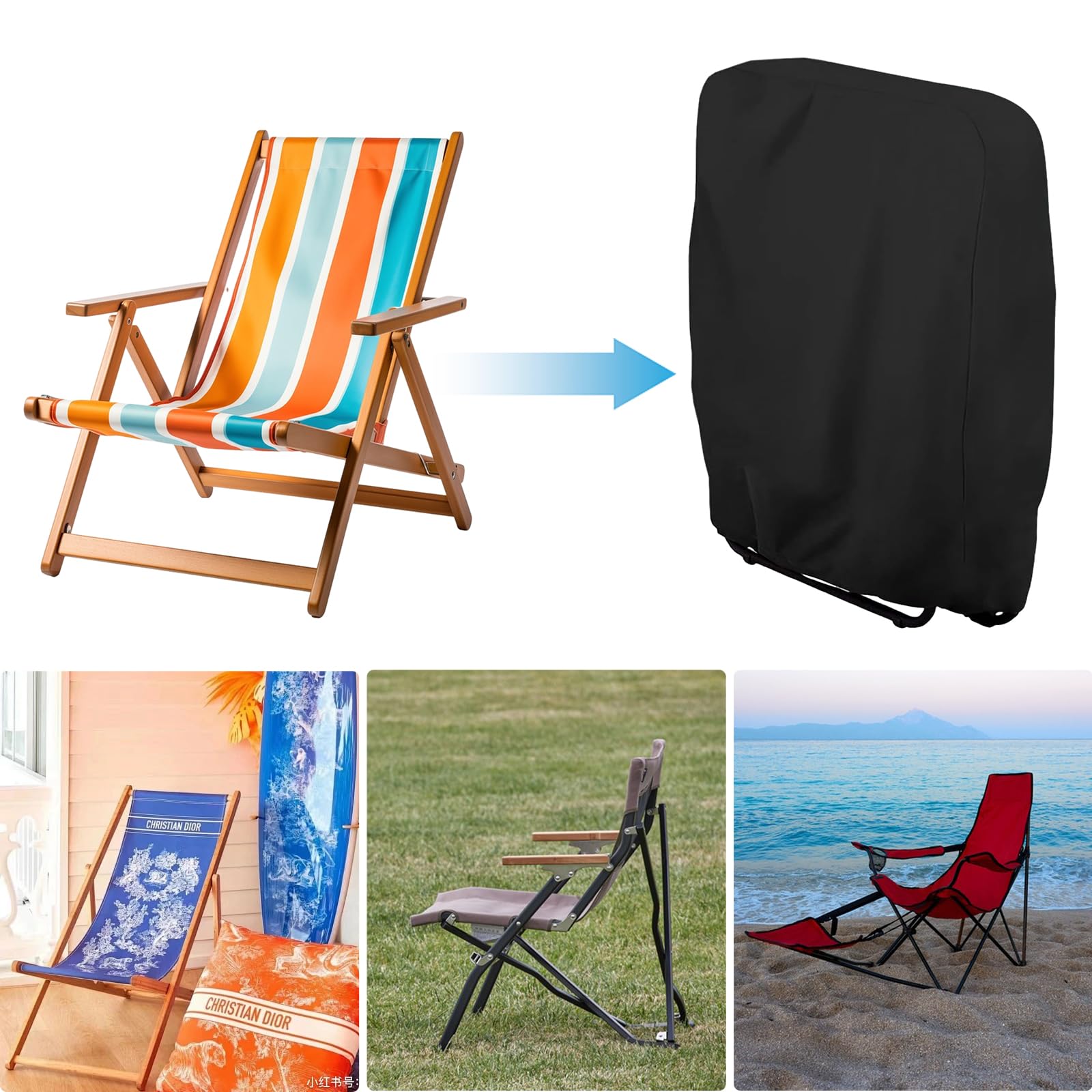 Coperture Per Sedie Pieghevoli Esterni - Impermeabili E Anti-UV - Foto 12