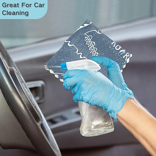 Miniatura 7 de FRODOTGV Juego de 6 toallas decorativas de calidad azul Kawaii de dinosaurio para secar platos de secado rápido, juego de 6 toallas de cocina para