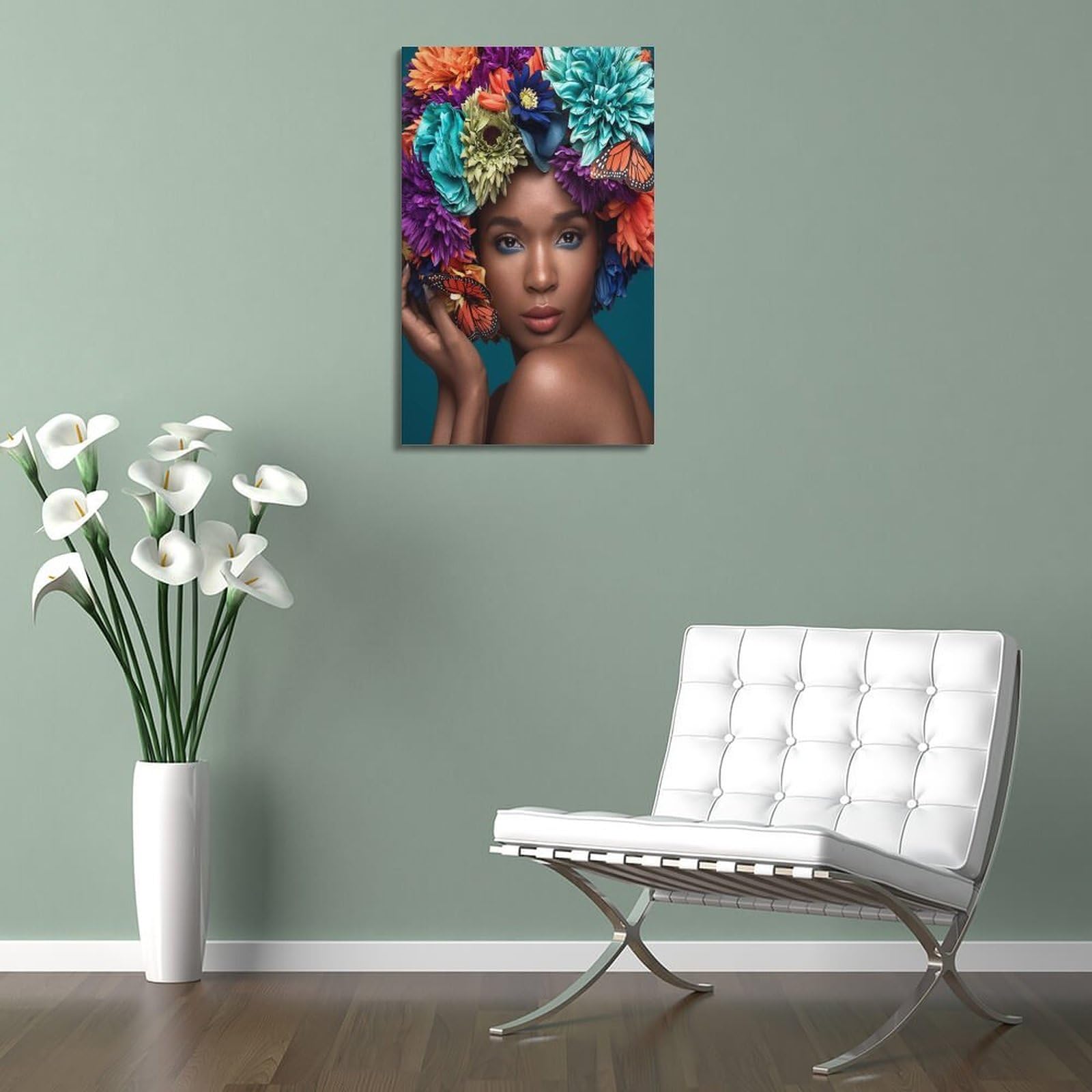 HYFBH Arte da parete nera e oro, poster con donne afroamericane decorazione per bagno arte nera oro rosa arte da parete per bagno moderno arte africana decorazioni da parete camera da letto