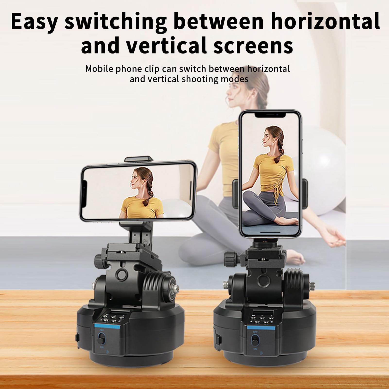 YT 1500 2.4G Wireless Tripod Head, With A Visual Display Screen, Remote Control Motorized Pan Tilt Head, 360 Degree Mobile Phone Camera Universal Panoramic Panoramic Head