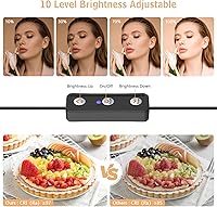 Vista 2 de Paquete de 2 varitas de luz LED para video, Obeamiu kit de varita de iluminación LED de fotografía de 5600K con soporte de trípode de 63