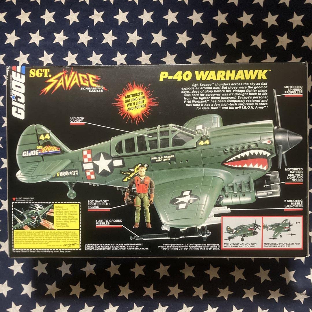Amazon.co.jp: GI-JOE TVアニメSGT. SAVGE P40 WARHAWK 戦闘機 : おもちゃ