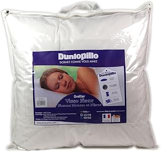 Dunlopillo Visco Fleur Oreiller Blanc 60 x 60 cm