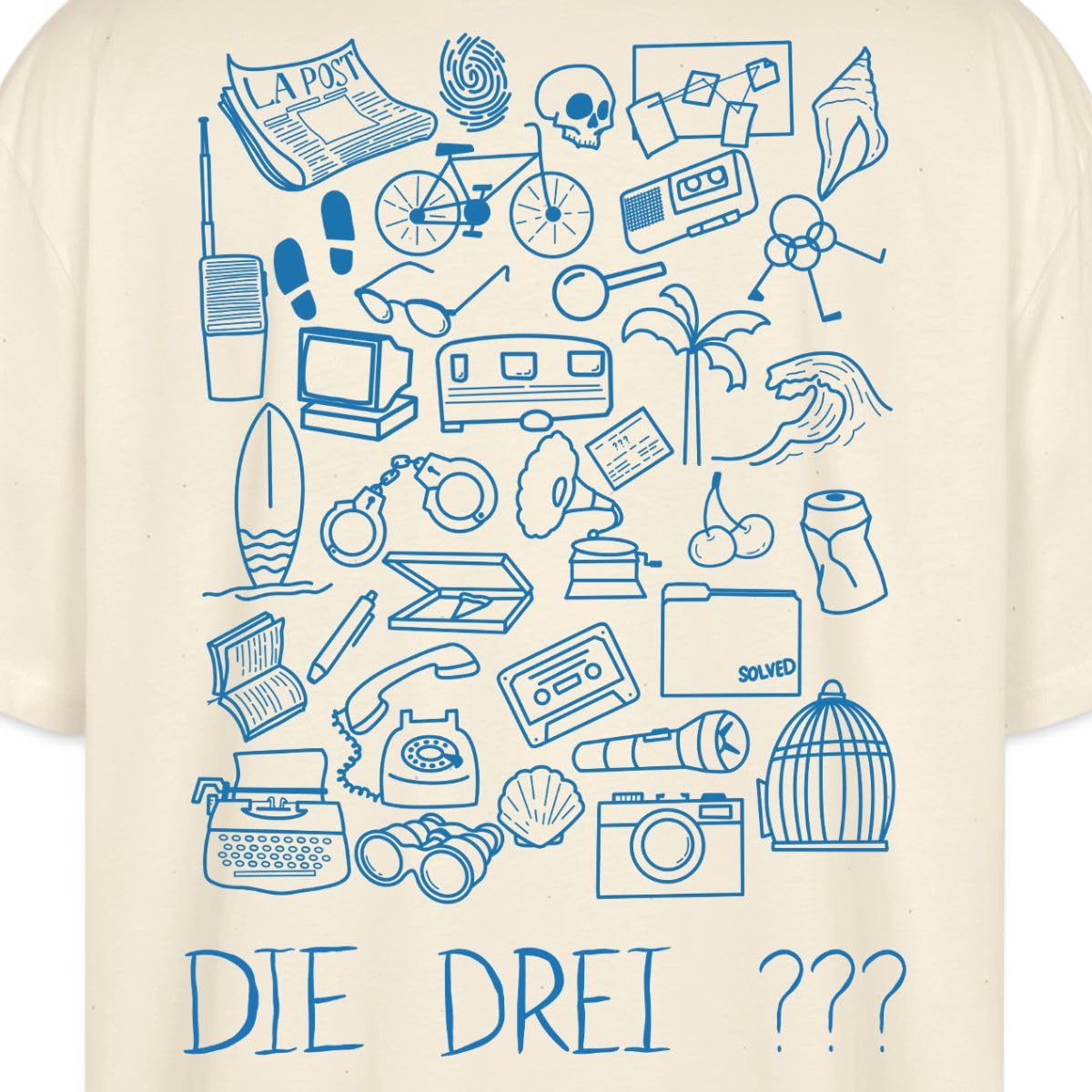Die DREI Fragezeichen Vierte Detektivin Ermittler Oversize Unisex T-Shirt