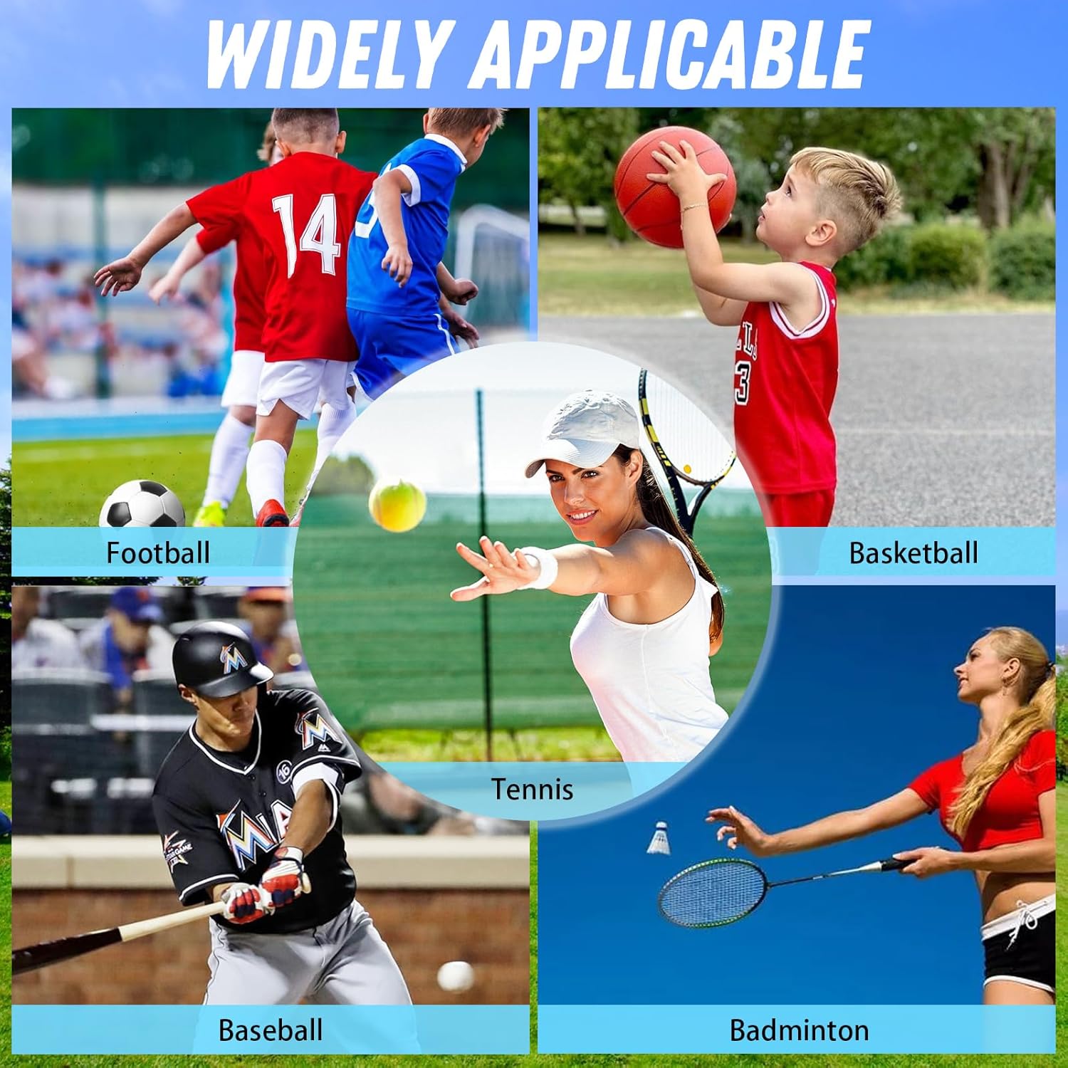 EADAS Adjustable Phone Fence Stand with Sun Visor Suitable for iPhone, Samsung, GoPro, Lenovo and Other Action Cameras Multi Functional Installation Kit for Baseball and Tennis (A)