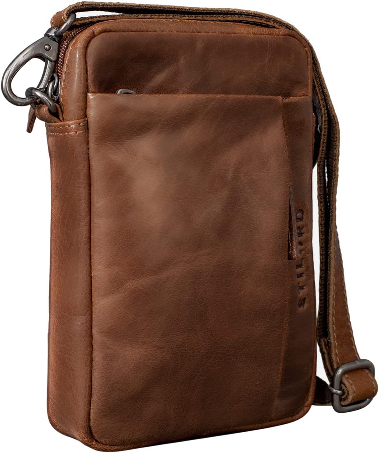 Borsello Uomo In Vera Pelle STILORD 'Finn' - Messenger Per Tablet - Foto 5