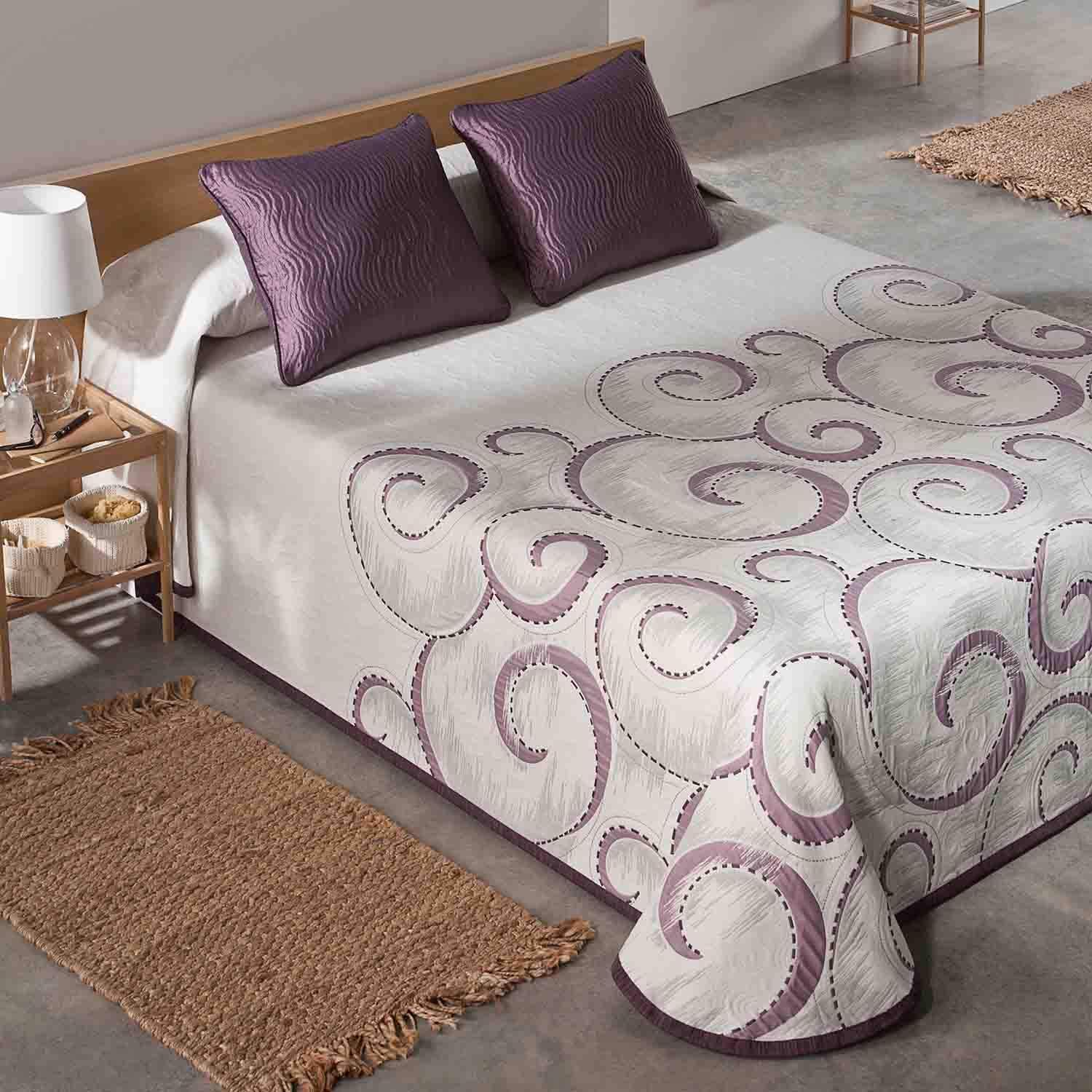 El Tintorer Colcha de Verano Atica, Malva, Cama 180 cm.