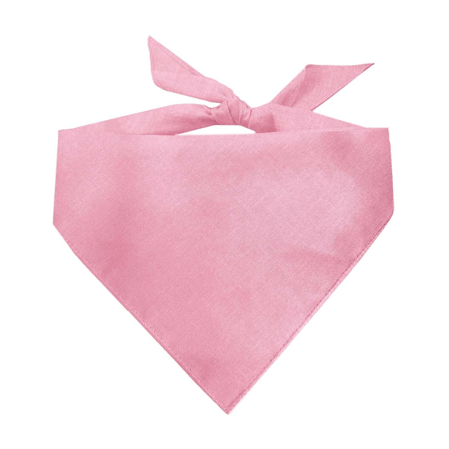 Blank Dog Bandana | 100% Cotton Adjustable Triangle | Made in USA | DIY | Customizable | Plain |Baby Pink, One Size (Blank)