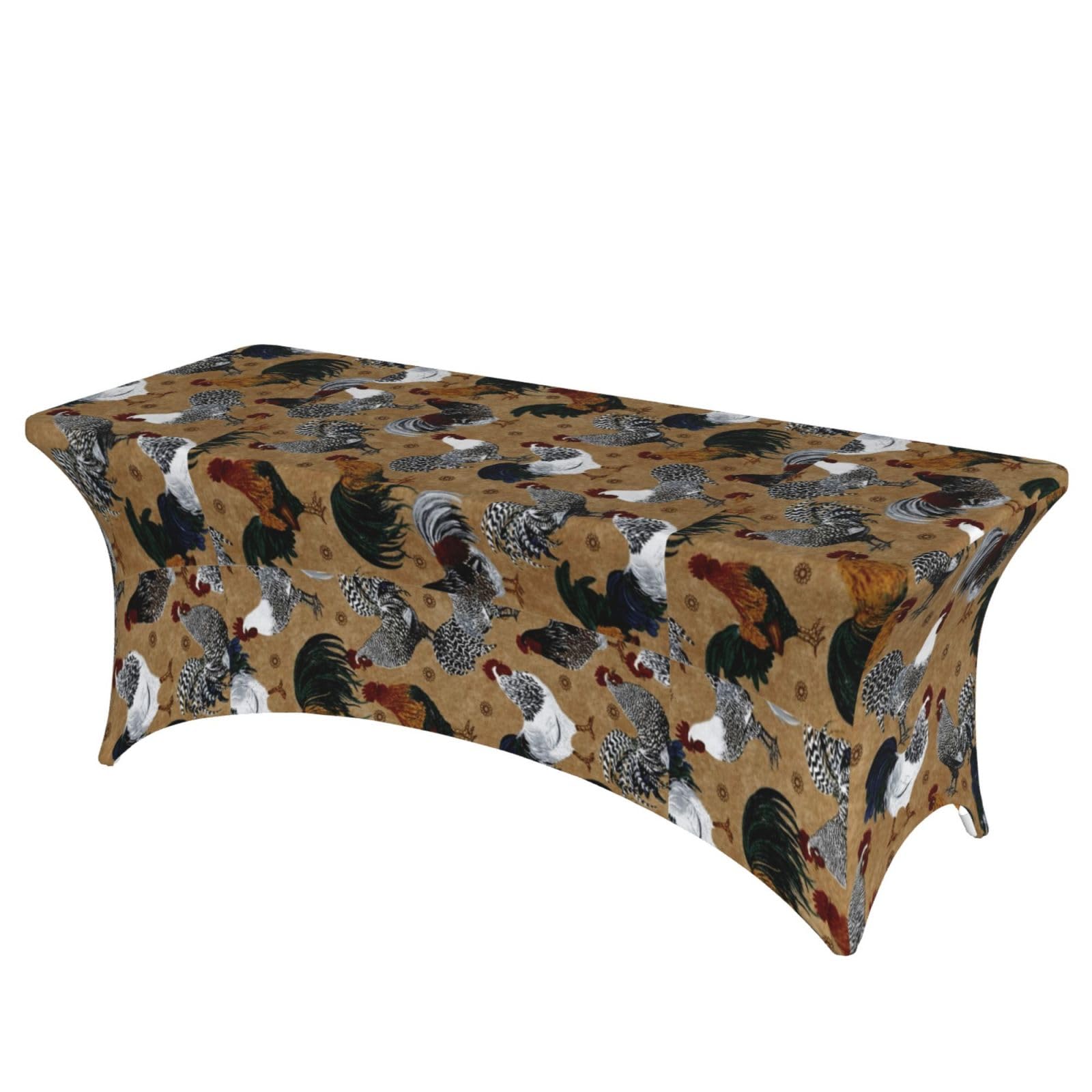 ERCgad Rooster And Chicken Print Print Rectangular Tablecloth Dining Banquet Party Events Home Celebration Table Cover