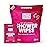 Super Fresh Shower Wipes Large Rosewater Body Wipes for No Rinse Bathing Personal Hygiene Gym Travel or Camping Enriched with Aloe and Vitamin E 10 Individually Wrapped Disposable Sheets