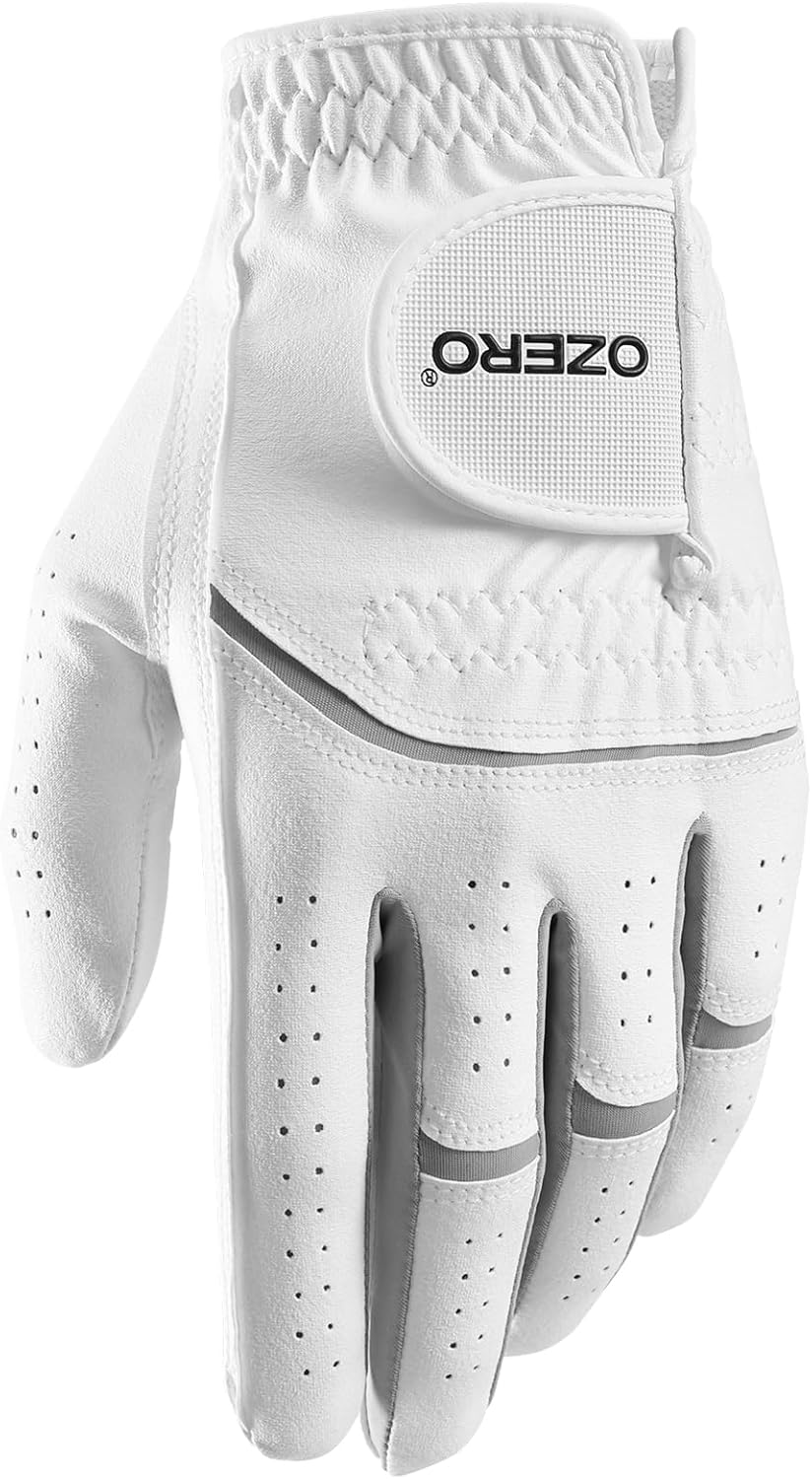 OZERO Golf Gloves Men: Breathable Comfortable Rain Mens Golf Glove with Flexible Grip Box Gift for Golfer - Worn on Left Hand