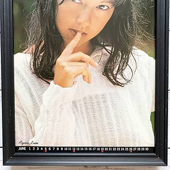 希少　当時物　アグネス　ラム　フォトグラフ　パネル　ポスター　木製　フレーム 希少 当時物 アグネス ラム フォトグラフ パネル ポスター 木製