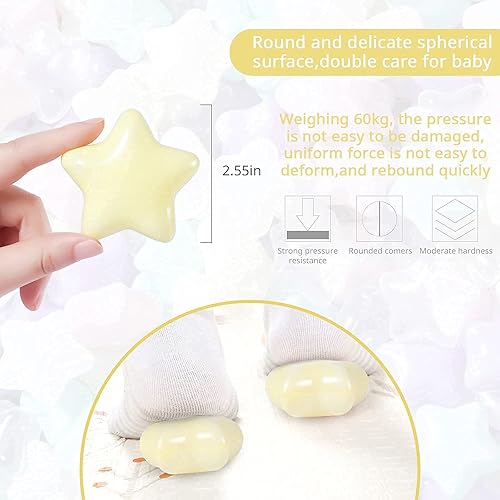 Miniatura 8 de Paquete de 100 bolas para hoyo de bolas, 10 colores perlados, libres de BPA y ftalatos, no tóxicas, a prueba de aplastamientos, bola de plástico