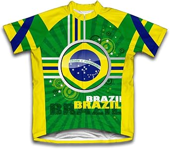 Brazil Short Sleeve Cycling Jersey for Women