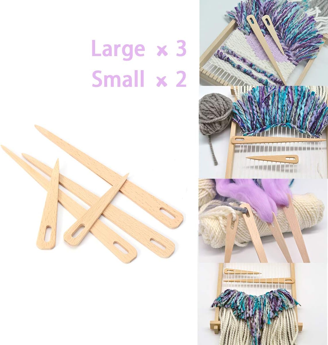 ferri da maglia in legno