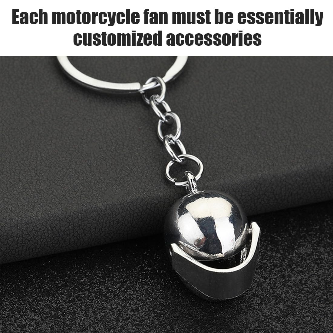 Portachiavi Casco Moto 3D In Metallo, 2 Pezzi, Ciondolo Creativo Per Biker, Regalo Originale