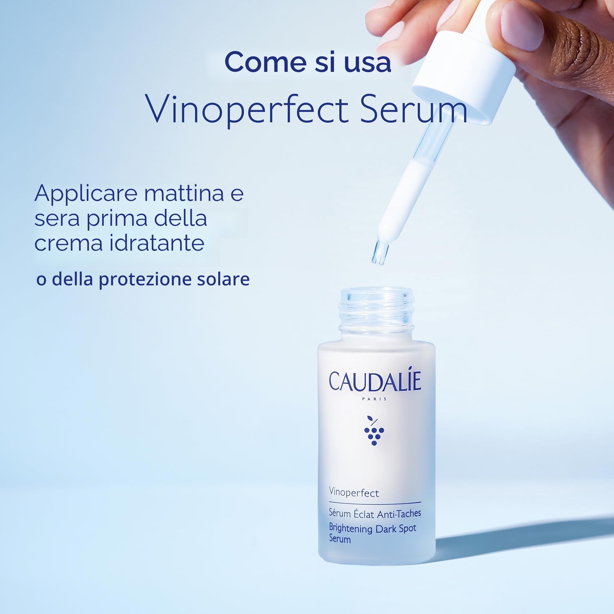 Caudalie Vinoperfect Siero Illuminante Anti-Macchie con Viniferina, Alternativa alla Vitamina C - 30 mL